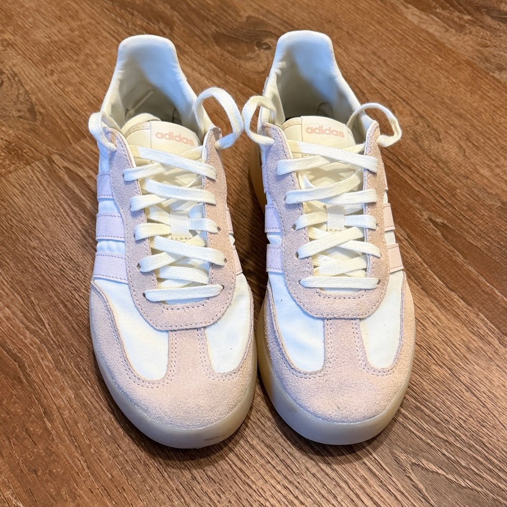 adidas Women's Athletic Shoes in White and Cream